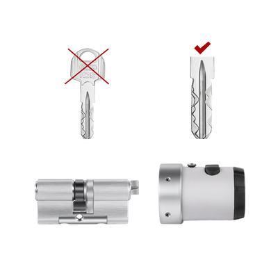 Cerradura inteligente con pomo giratorio de llave motorizado universal